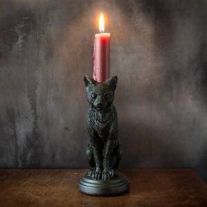 fausts-familiar-black-cat-candle-holder-front