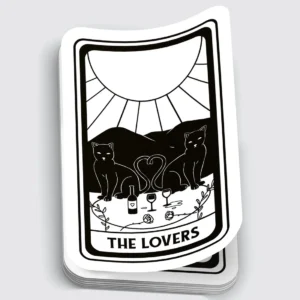 cat-black-and-white-lovers-tarot-card-sticker