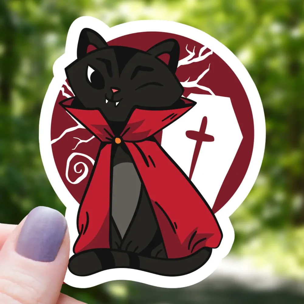 vampire-cat-gothic-sticker